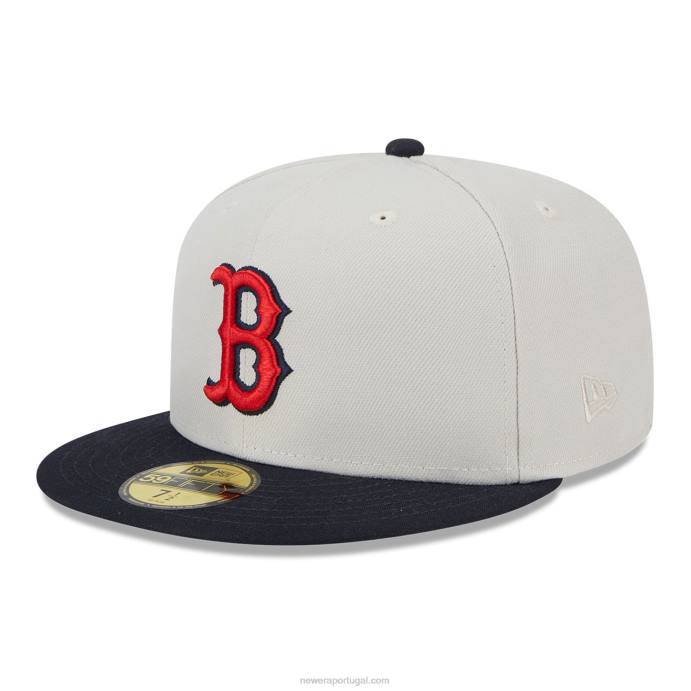 FFTN1391 New Era boston red sox varsity letter stone 59fifty boné ajustado