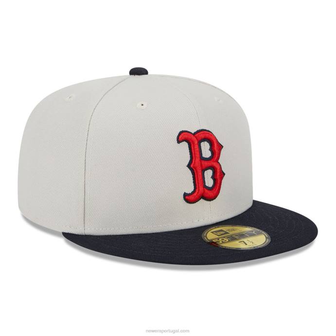 FFTN1391 New Era boston red sox varsity letter stone 59fifty boné ajustado