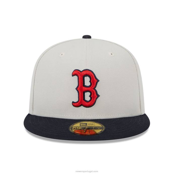 FFTN1391 New Era boston red sox varsity letter stone 59fifty boné ajustado