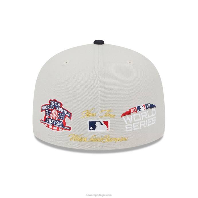 FFTN1391 New Era boston red sox varsity letter stone 59fifty boné ajustado