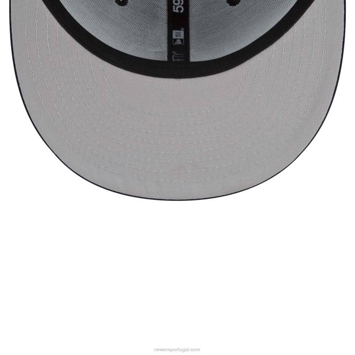 FFTN1394 New Era atlanta braves treino de rebatidas mlb boné 59fifty da marinha