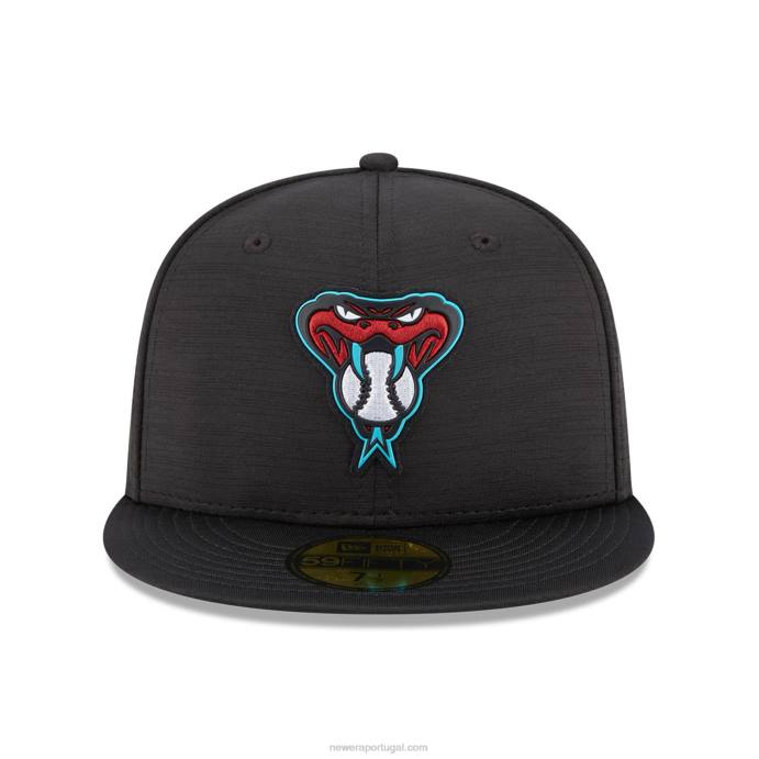 FFTN1395 New Era arizona diamondbacks mlb clubhouse boné preto 59fifty