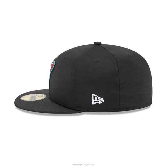 FFTN1395 New Era arizona diamondbacks mlb clubhouse boné preto 59fifty