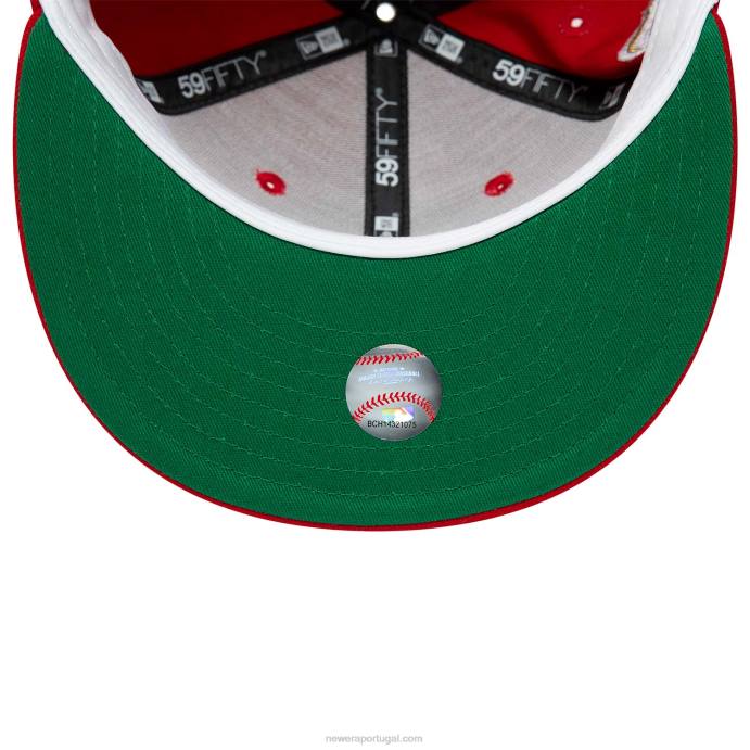 FFTN139 New Era boné ajustado vermelho 59fifty do Detroit Tigers World Series