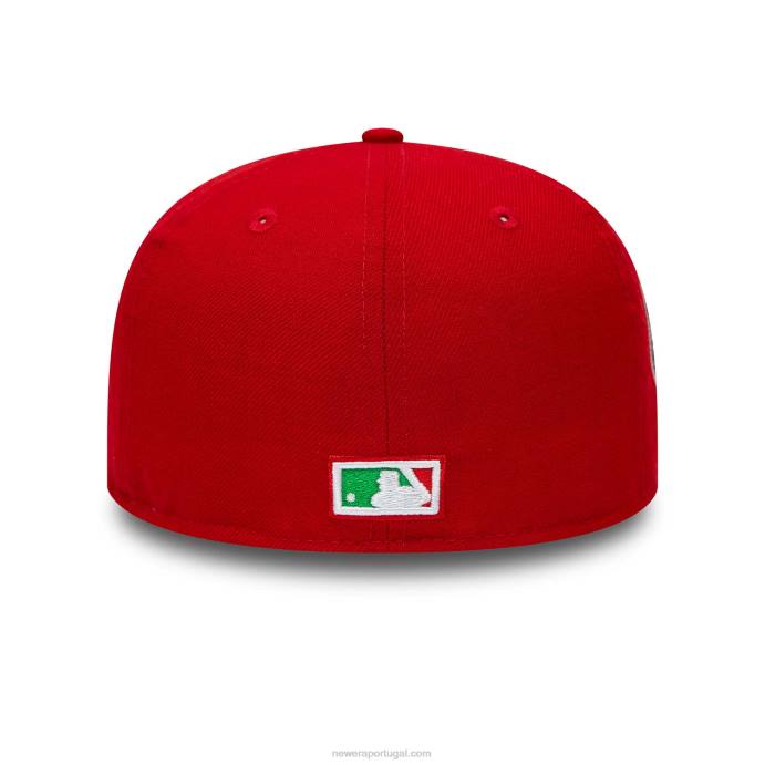 FFTN139 New Era boné ajustado vermelho 59fifty do Detroit Tigers World Series