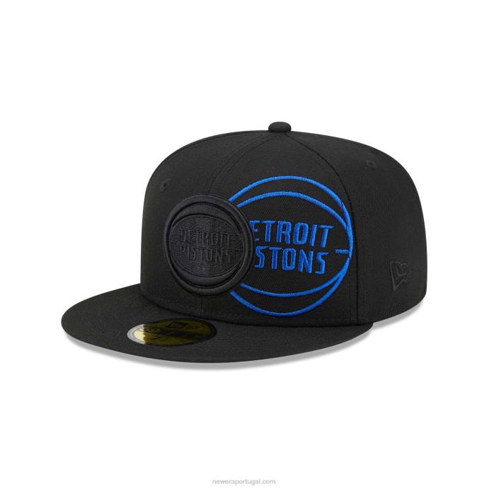 FFTN1400 New Era detroitpistons nba elements boné preto 59fifty