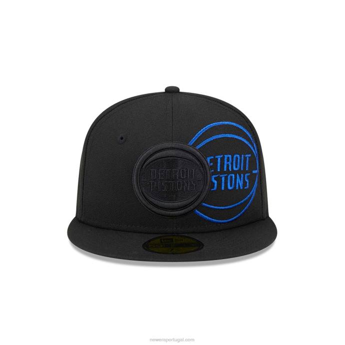 FFTN1400 New Era detroitpistons nba elements boné preto 59fifty