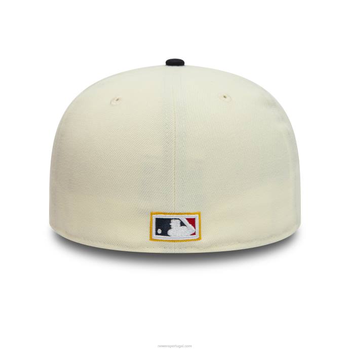 FFTN1401 New Era Boné Atlanta Braves 2017 Cromado Branco 59Fifty