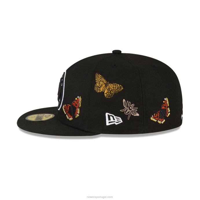 FFTN1405 New Era brooklyn nets feltro x nba boné preto 59fifty