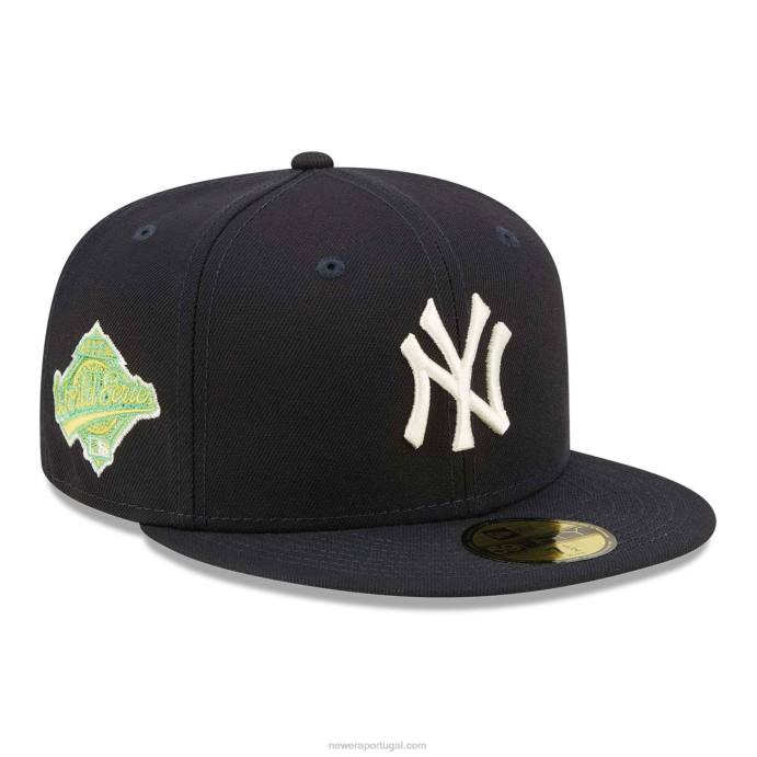 FFTN1408 New Era Boné New York Yankees Citrus Pop Navy 59Fifty