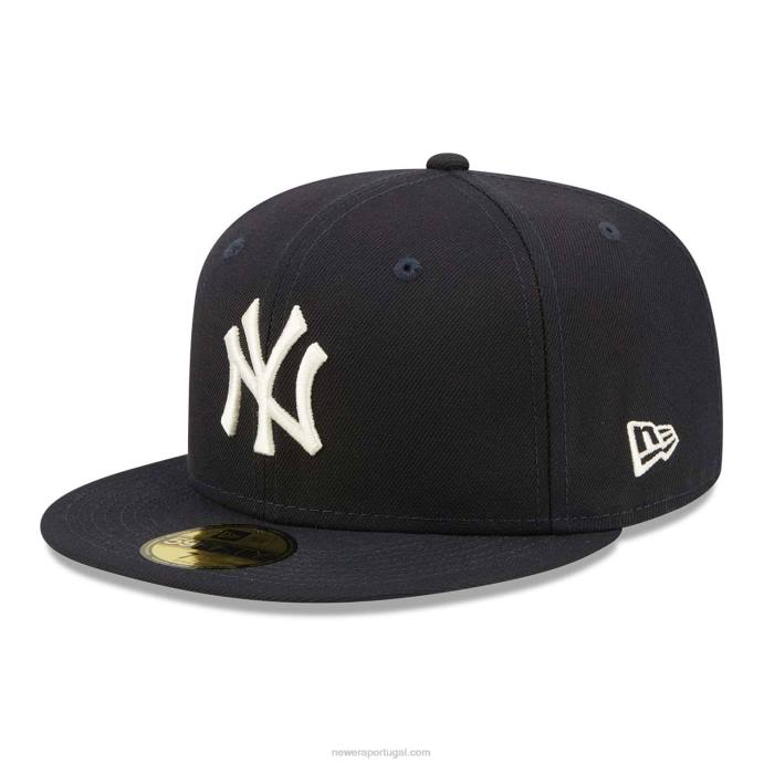 FFTN1408 New Era Boné New York Yankees Citrus Pop Navy 59Fifty