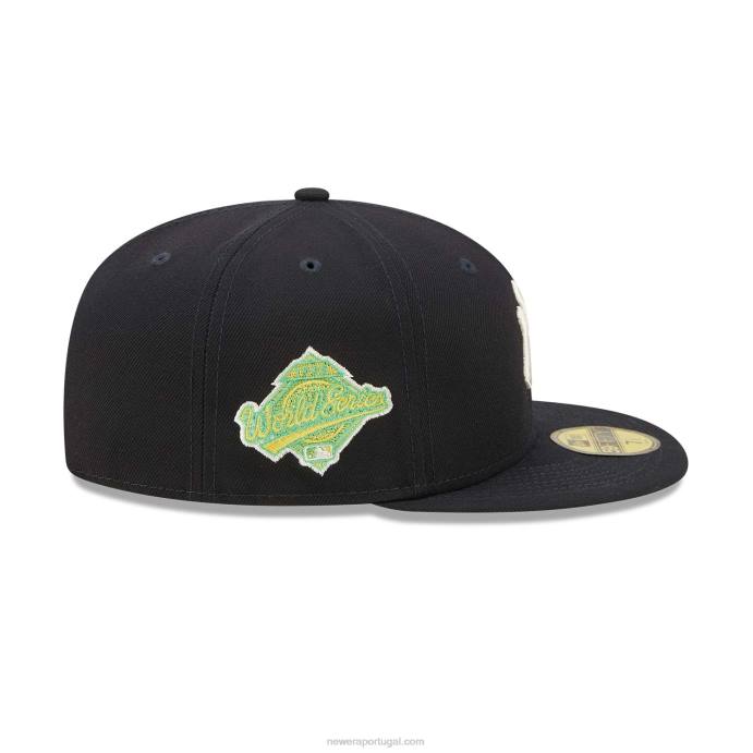 FFTN1408 New Era Boné New York Yankees Citrus Pop Navy 59Fifty
