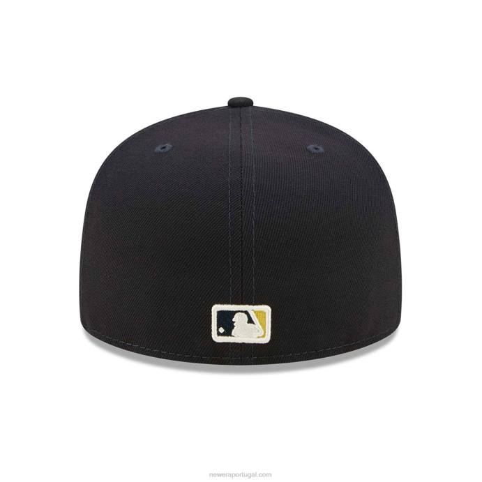 FFTN1408 New Era Boné New York Yankees Citrus Pop Navy 59Fifty