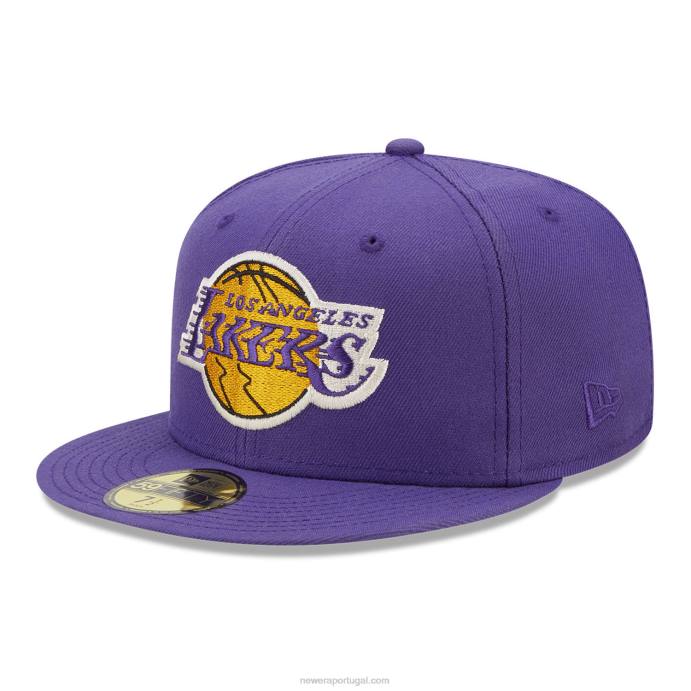FFTN1409 New Era Boné La Lakers Twilight Fantasy Roxo 59 Fifty