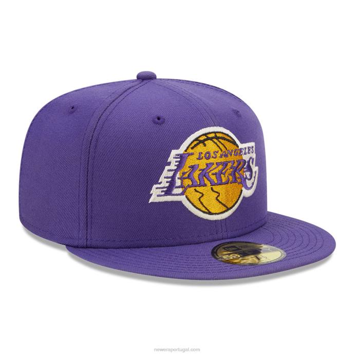 FFTN1409 New Era Boné La Lakers Twilight Fantasy Roxo 59 Fifty