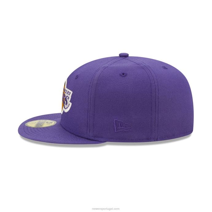 FFTN1409 New Era Boné La Lakers Twilight Fantasy Roxo 59 Fifty