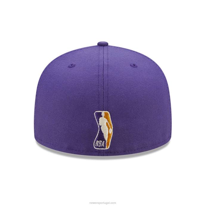 FFTN1409 New Era Boné La Lakers Twilight Fantasy Roxo 59 Fifty