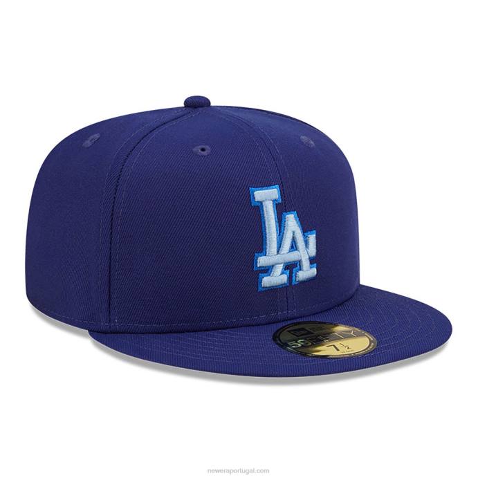 FFTN1412 New Era boné la dodgers monocamo azul 59fifty