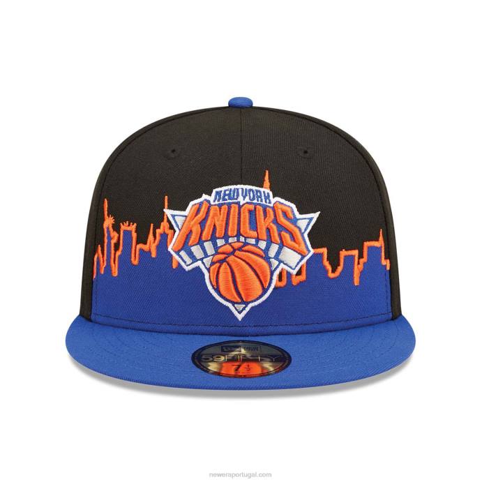 FFTN1415 New Era New York Knicks NBA Tip Off 2022 Boné Preto 59Fifty