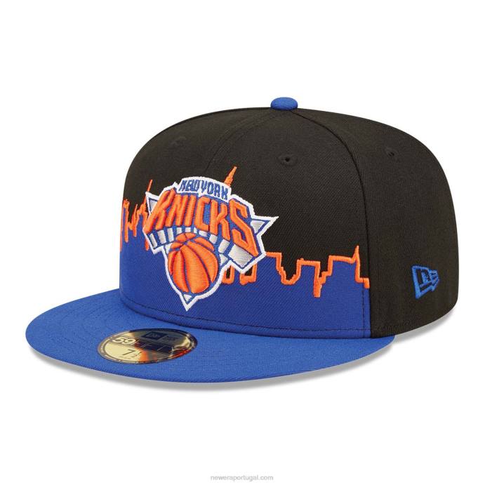 FFTN1415 New Era New York Knicks NBA Tip Off 2022 Boné Preto 59Fifty