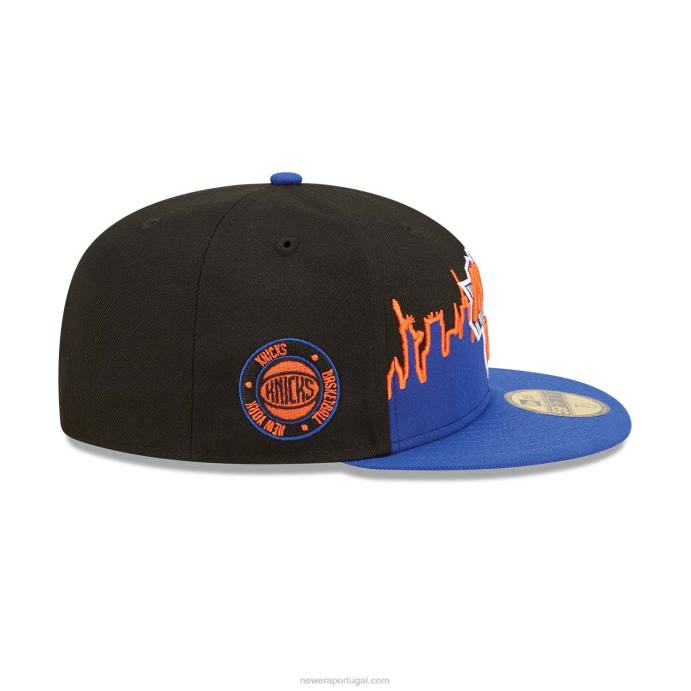 FFTN1415 New Era New York Knicks NBA Tip Off 2022 Boné Preto 59Fifty