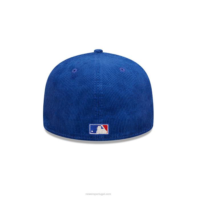 FFTN1416 New Era Boné Atlanta Braves Cooperstown Blue 59Fifty