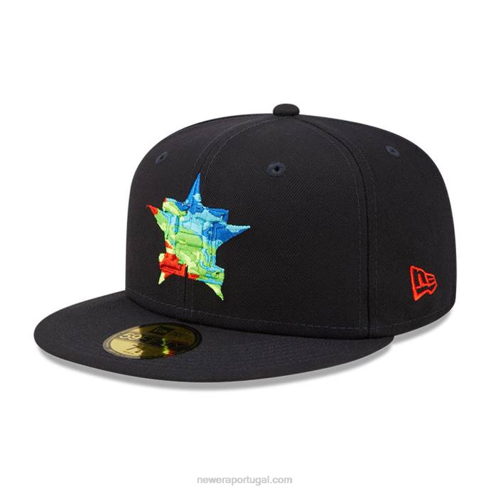 FFTN1418 New Era boné justo houston astros infravermelho navy 59fifty