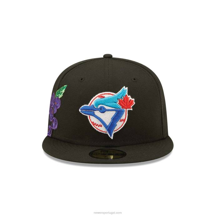 FFTN1420 New Era boné toronto blue jays fruit black 59fifty
