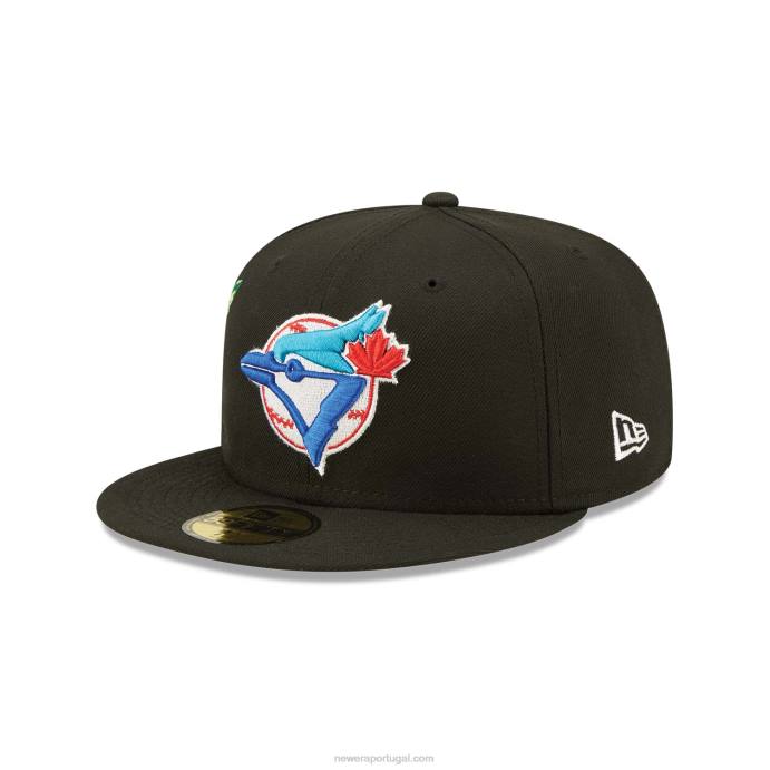 FFTN1420 New Era boné toronto blue jays fruit black 59fifty