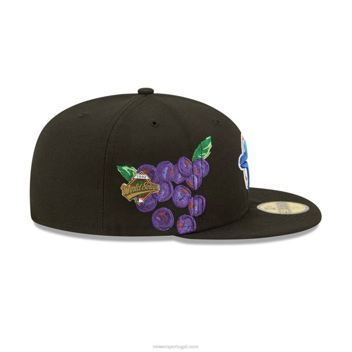 FFTN1420 New Era boné toronto blue jays fruit black 59fifty