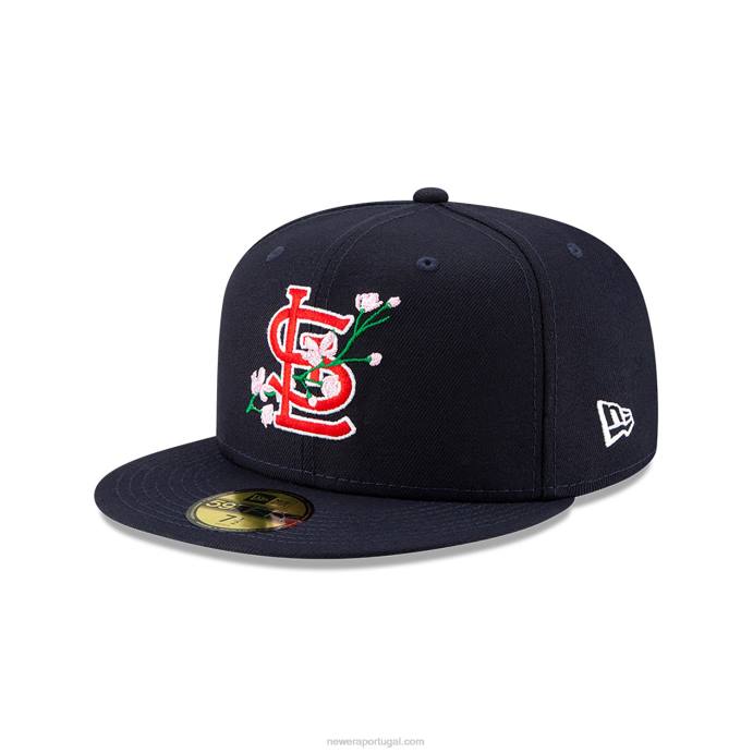 FFTN1421 New Era st. boné Louis Cardinals com patch lateral Bloom Navy 59fifty