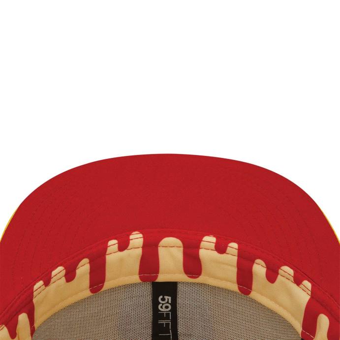 FFTN1423 New Era Boné ajustado 59fifty amarelo brilhante la dodgers ice pop