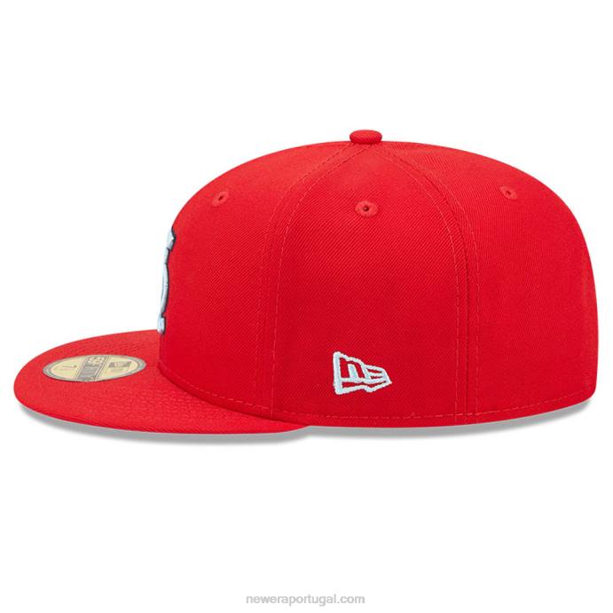 FFTN1425 New Era st. boné justo louis cardinals mlb cloud red 59fifty