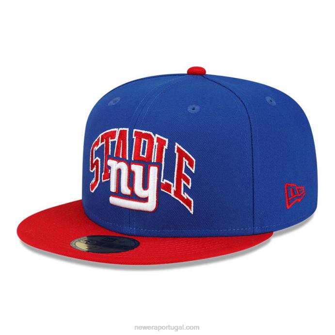FFTN1426 New Era New York Giants X Staple Blue Boné 59Fifty