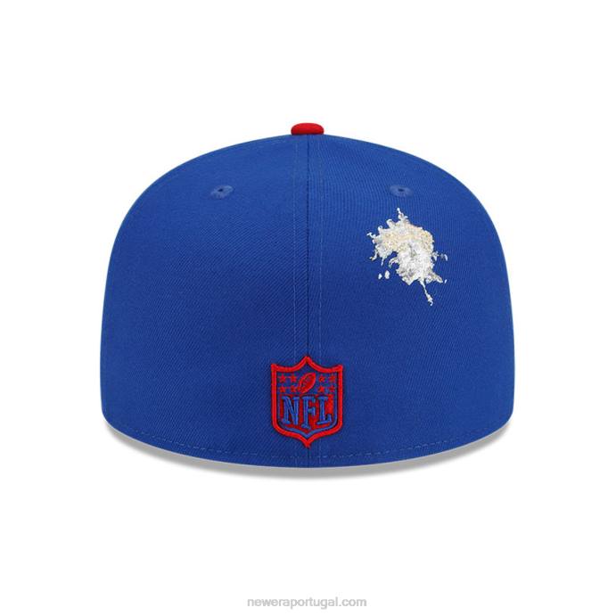 FFTN1426 New Era New York Giants X Staple Blue Boné 59Fifty