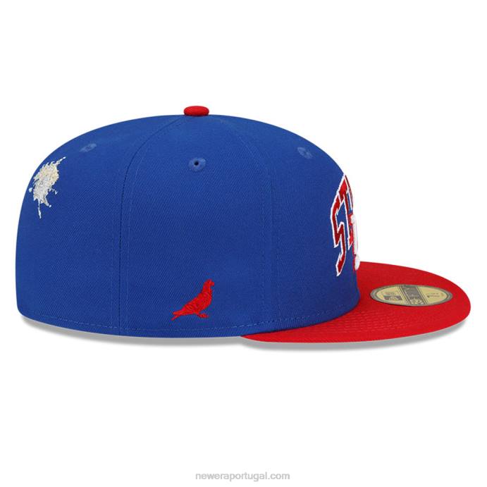 FFTN1426 New Era New York Giants X Staple Blue Boné 59Fifty