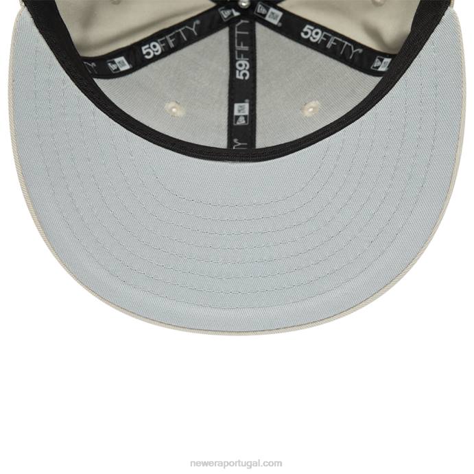FFTN1427 New Era boné chicago white sox world series tonal bege claro 59fifty