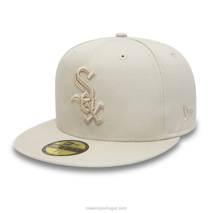 FFTN1427 New Era boné chicago white sox world series tonal bege claro 59fifty