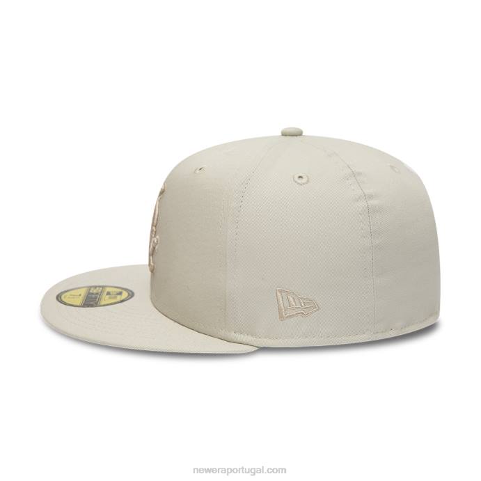 FFTN1427 New Era boné chicago white sox world series tonal bege claro 59fifty