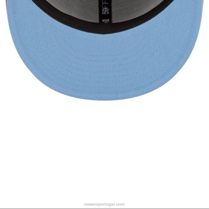 FFTN1429 New Era Boné atlanta Braves Comic Cloud Navy 59Fifty