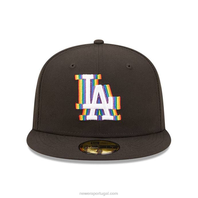 FFTN1430 New Era boné la dodgers mlb prismatic preto 59fifty