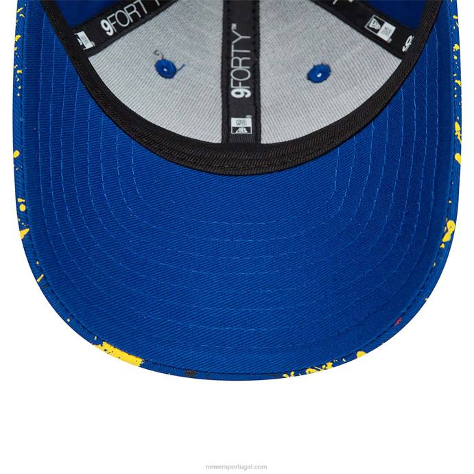 FFTN1438 New Era Boné ajustável Superman Youth DC Splat Blue 9Forty