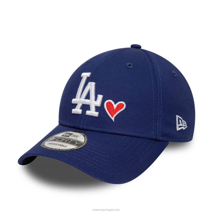 FFTN1441 New Era boné ajustável la dodgers heart pack azul 9forty