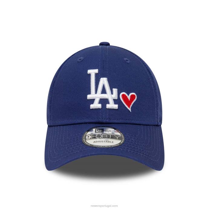FFTN1441 New Era boné ajustável la dodgers heart pack azul 9forty