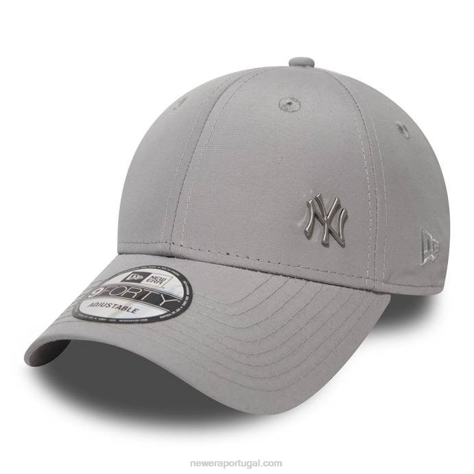 FFTN1445 New Era Boné New York Yankees impecável cinza 9forty