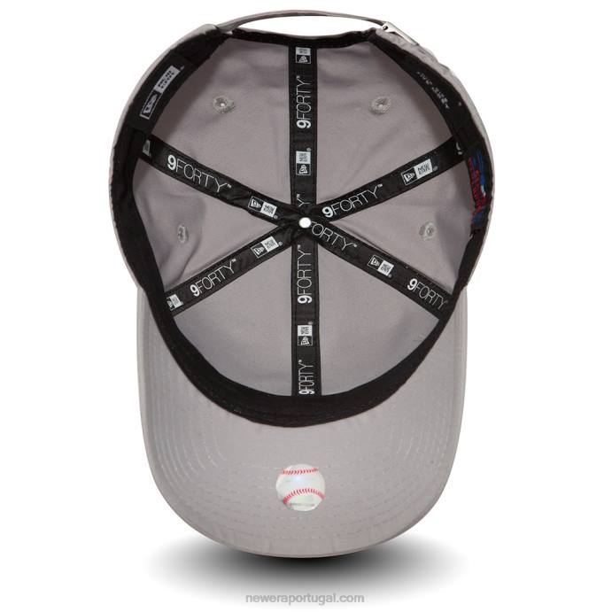 FFTN1445 New Era Boné New York Yankees impecável cinza 9forty