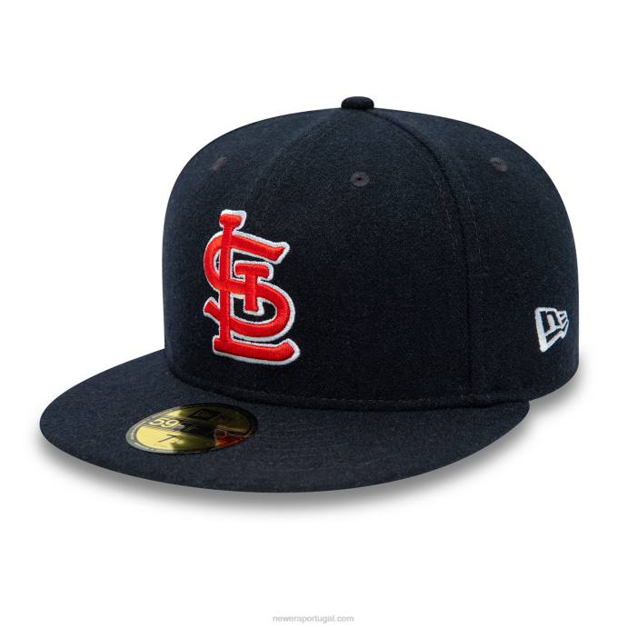FFTN144 New Era st. boné justo Louis Cardinals de lã azul marinho 59fifty