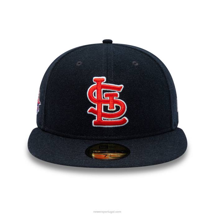 FFTN144 New Era st. boné justo Louis Cardinals de lã azul marinho 59fifty