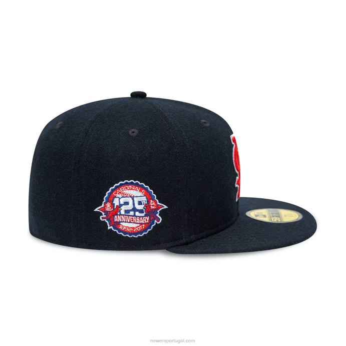 FFTN144 New Era st. boné justo Louis Cardinals de lã azul marinho 59fifty