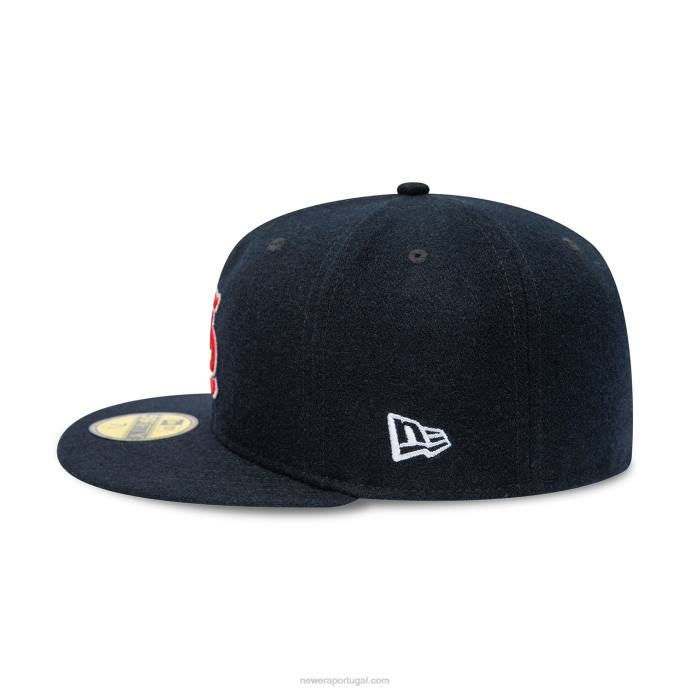 FFTN144 New Era st. boné justo Louis Cardinals de lã azul marinho 59fifty